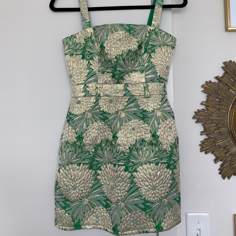 Lovers & Friends green mini dress
